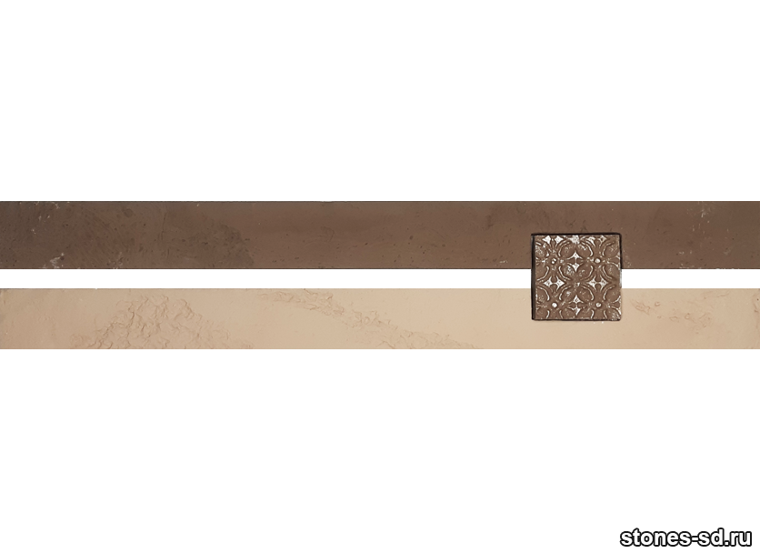 Декоративный кирпич Ригель коричневый decor B inserto chocolate 5X5